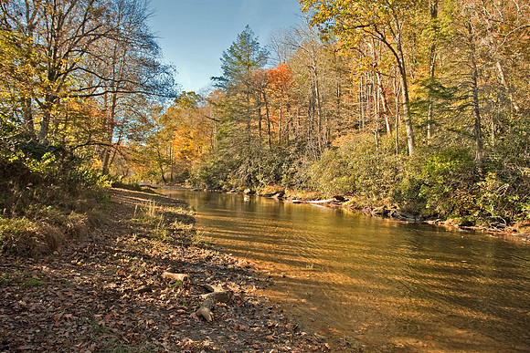 Sunset on the Watauga River