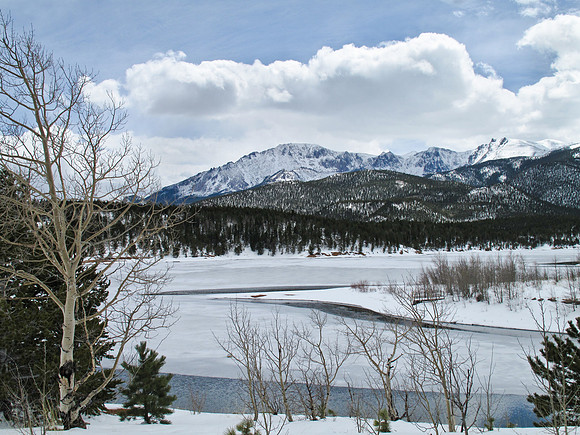 Crystal Lake and Pikes Peak