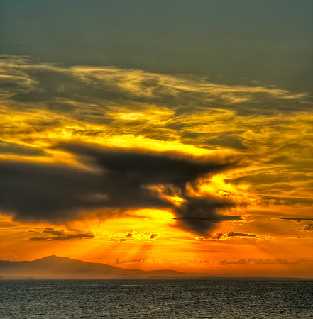 Sunset in the North Inside Passage